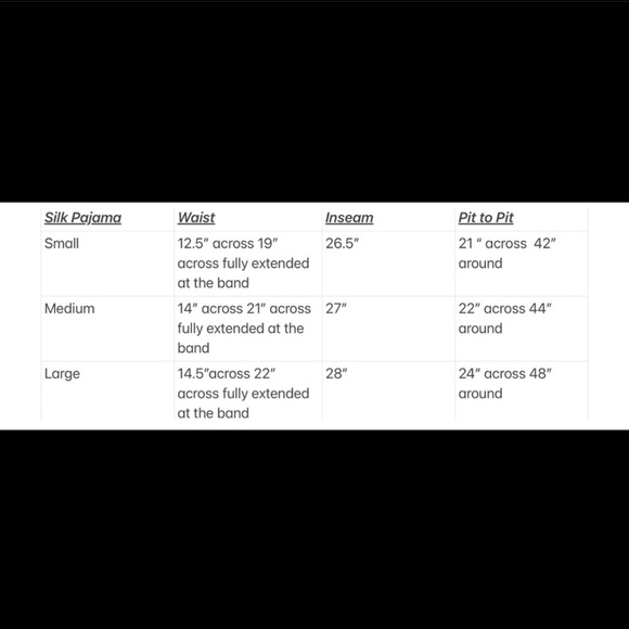 •Women’s 100% Silk Pajamas Brand New | Small ONLY - Picture 5 of 11